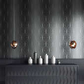 703014 Kayla Grey and Gunmetal Wallpaper By Muriva
