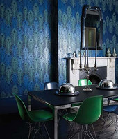 W6541-01 (W654101) Eden Peacock Wallpaper by Matthew Williamson W6541-01 (W654101) Eden Peacock Wallpaper by Matthew Williamson