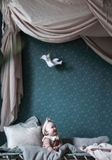 802-56 Bianca Indigo Blue Ett Hem Wallpaper by Sandberg 802-56 Bianca Indigo Blue Ett Hem Wallpaper by Sandberg