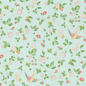 W0135/02 Dove Wild Strawberry Botanical Wonders Wedgwood Wallpaper by Clarke & Clarke