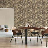 FD42853 Maui Tropical Gold Wallpaper by Fine Decor