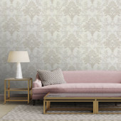 526257 Bellini Damask Silver and Gold Wallpaper by Rasch 526257 Bellini Damask Silver and Gold Wallpaper by Rasch