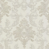 526257 Bellini Damask Silver and Gold Wallpaper by Rasch 526257 Bellini Damask Silver and Gold Wallpaper by Rasch