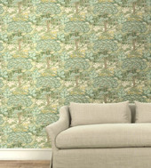Ruskin Original Brantwood Green Wallpaper By GP & J Baker Ruskin Original Brantwood Green Wallpaper By GP & J Baker