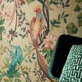 2109-157-01 Pavilion Bird Sonnet Lacquer Wallpaper By 1838 Wallcoverings 2109-157-01 Pavilion Bird Sonnet Lacquer Wallpaper By 1838 Wallcoverings