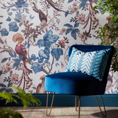 2109-157-02 Pavilion Bird Sonnet Chambray Blue Wallpaper By 1838 Wallcoverings 2109-157-02 Pavilion Bird Sonnet Chambray Blue Wallpaper By 1838 Wallcoverings