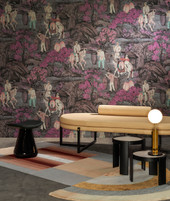97690 Pink Blossom Toile de Tibet Décors & Panoramiques Wallpaper By Arte