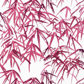 AT9872 Kyoto Leaves Nara Fuchsia Wallpaper by Anna French