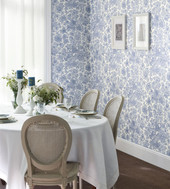 LBTJ87946252 Provence Les Belles Toiles De Jouy Wallpaper by Casadeco