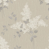 41320 Tiffany Fiore Floral Beige Wallpaper by Belgravia