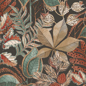 3780 Eden Leaf Charcoal Wallpaper by Belgravia