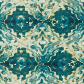 W0147/04 Aqueous Fusion Teal Wallpaper by Clarke & Clarke