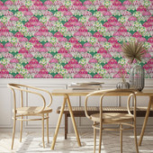BMHD002/09A Silk Shades Heart Deco Cerise Wallpaper by Brand McKenzie BMHD002/09A Silk Shades Heart Deco Cerise Wallpaper by Brand McKenzie