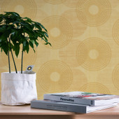 HO20039 Circles Motif Home Yellow Wallpaper By Galerie HO20039 Circles Motif Home Yellow Wallpaper By Galerie