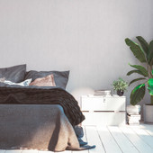 HO20045 Plain Distressed Texture Home Cream and Grey Wallpaper By Galerie