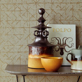 Geometric Sketch Topaz Wallpaper By Eijffinger