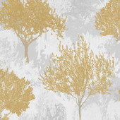 119561 Birch Mustard Superfresco Easy Wallpaper by Graham & Brown