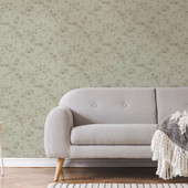 119965 Serene Seed-Head Sage Boutique Wallpaper By Graham & Brown