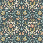 86336406 Archibald Arts and Crafts Bleu Petrole Wallpaper by Casadeco 86336406 Archibald Arts and Crafts Bleu Petrole Wallpaper by Casadeco