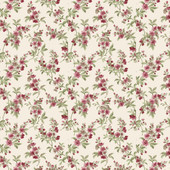 84005 Ramabe Edra Cottage Chic Red Wallpaper By Galerie