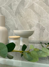 2142 Anaya Leaf Grey Wallpaper by Belgravia 2142 Anaya Leaf Grey Wallpaper by Belgravia
