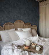 S10126 Evelina Jordnara Indigo Blue Wallpaper By Sandberg