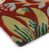 027700 Strawberry Thief Crimson Rug by Morris & Co 027700 Strawberry Thief Crimson Rug by Morris & Co