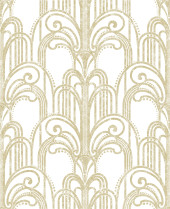 104296 Art Deco Gold Established Wallpaper by Graham and Brown