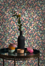 FLOM89216424 Pansy Flower Market Wallpaper by Casadeco FLOM89216424 Pansy Flower Market Wallpaper by Casadeco