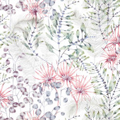 120597 Postelia Colour 4 Berry Heather Harlequin Fabric