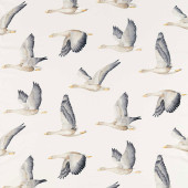 226520 Elysian Geese Arboretum Silver and Chalk Fabric by Sanderson