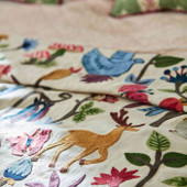 237325 Forest of Dean Arboretum Mulberry Multi Fabric by Sanderson 237325 Forest of Dean Arboretum Mulberry Multi Fabric by Sanderson