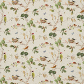 225511 Woodland Chorus Arboretum Linen Multi Fabric by Sanderson 225511 Woodland Chorus Arboretum Linen Multi Fabric by Sanderson