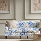 121100 Lady Alford Harlequin X Diane Hill Porcelain and China Blue Fabric by Harlequin