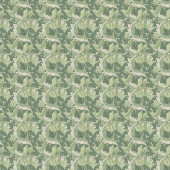 F1681/02 Acanthus William Morris Designs Apple and Sage Fabric by Clarke & Clarke