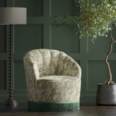 F1677/03 Golden Lily William Morris Designs Linen and Blush Fabric by Clarke & Clarke F1677/03 Golden Lily William Morris Designs Linen and Blush Fabric by Clarke & Clarke