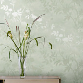 113373 Eglantine Silhouette Wallpaper by Laura Ashley