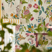 113057 Woodland Floral Sophie Robinson Wallpaper By Harlequin