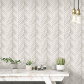 G68000 Herringbone Natural FX 2 Wallpaper By Galerie