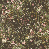 217277 Bambi Disney Home Chocolate Wallpaper by Sanderson