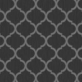 8895 Crystal Trellis Black Wallpaper By Debona