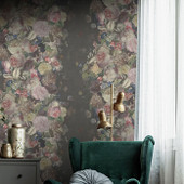 CH01323 Ophelia Chelsea Charcoal Wallpaper By Sketch Twenty 3