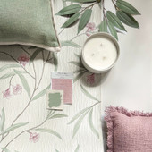 41331 Tiffany Floral Sage/White/Heather Wallpaper by Belgravia