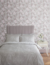114918 Fleurir Sugared Violet Wallpaper by Laura Ashley