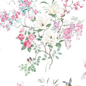 216306 Magnolia & Blossom Panel B Waterperry Wallpaper by Sanderson 216306 Magnolia & Blossom Panel B Waterperry Wallpaper by Sanderson
