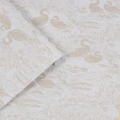 118471 Swans Dove Grey  Wallpaper by Laura Ashley