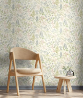 13661 Floral Sprig Pink Cream Wallpaper by Holden Decor