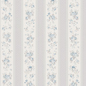 MC61055 Vintage Rose Stripe Motif Maison Charme Wallpaper By Galerie