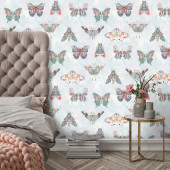 BMCF003/02D Butterfly Effect Pink Multi Wallpaper by Brand McKenzie BMCF003/02D Butterfly Effect Pink Multi Wallpaper by Brand McKenzie