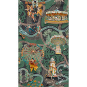 BMCF003/03C Carnival Map Jade Wallpaper by Brand McKenzie BMCF003/03C Carnival Map Jade Wallpaper by Brand McKenzie